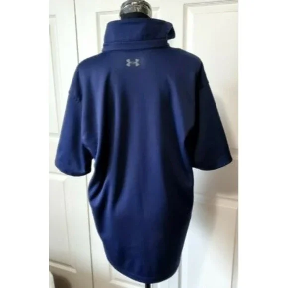 Under Armour Polo Golf Shirt Blue Heat Gear Loose Wicking Mens XL EUC - Picture 3 of 5